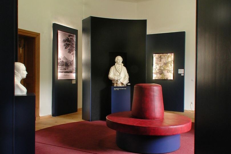 Rochow-Museum Ausstellungsraum mit aufgeklärtem Gespräch © Siebrecht
